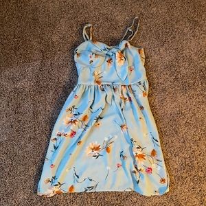 Floral Blue Dress